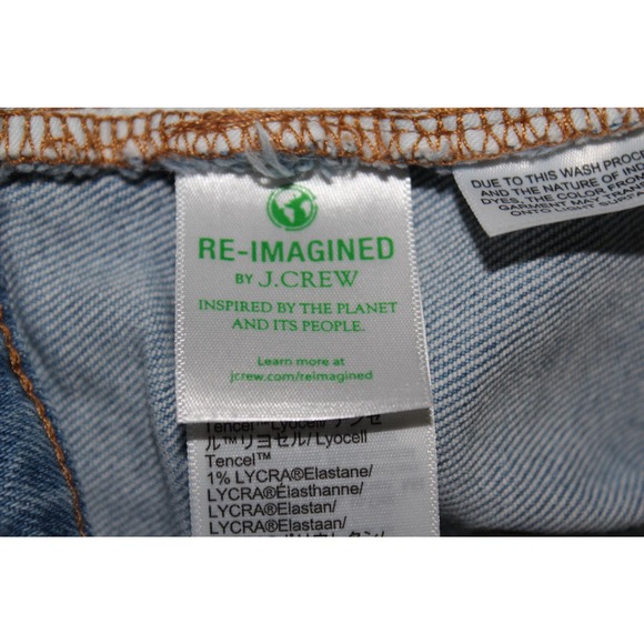 J‎ Crew Jeans Womens Size 32 10" High Rise Button Fly Stretch Denim - Picture 4 of 11